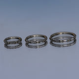 Clicker ad anello segmento incernierato in titanio 16G ASTM F136 CZ