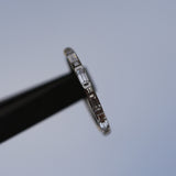 16G ASTM F136 Titanium Hinged Segment Ring Clicker CZ
