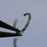 16G ASTM F136 Titanium Hinged Segment Ring Clicker CZ
