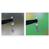 14G ASTM F136 Titanium Dangling Belly Button Ring