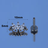 16G ASTM F136 Implanted Grade Titanium Labret Stud Cartilage Piercing
