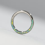 Clicker per setto ad anello opale in titanio ASTM F136 di grado implantare 16G