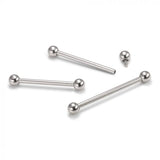 14G ASTM F136 High Polished Titanium Barbell with Ball